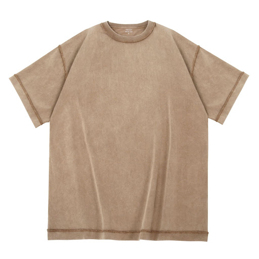 Title 10, Heavy-duty Washed Reverse Short-sleeved Mens S...