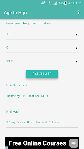 Age In Hijri