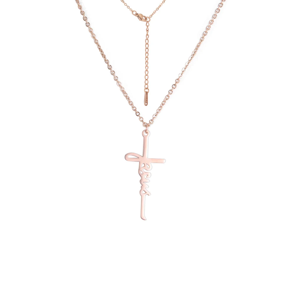 Title 10, Cross pendant stainless steel necklace for men ...