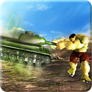 Angry Monster Hero vs Army Helicopter Tanks Battle  Icon