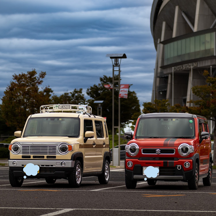ハスラーのDAMD・CLASSICO・ハスラークラシコ・ハスラーオールカラーMT・豊田スタジアムに関するカスタム事例の投稿画像2枚目
