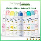 Xịt Khử Mùi Dove Go Fresh Nữ 150Ml Hà Lan