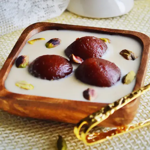 Gulab Jamun With Rabri