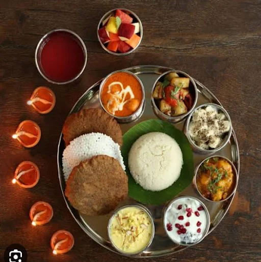 Special Vrat Gold Thali