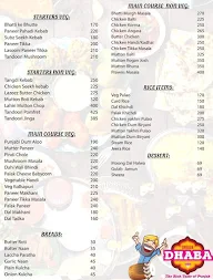 Urban Dhaba menu 1