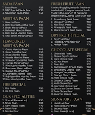 Banarasi Paan Cafe menu 2