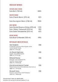 Riyasat menu 1