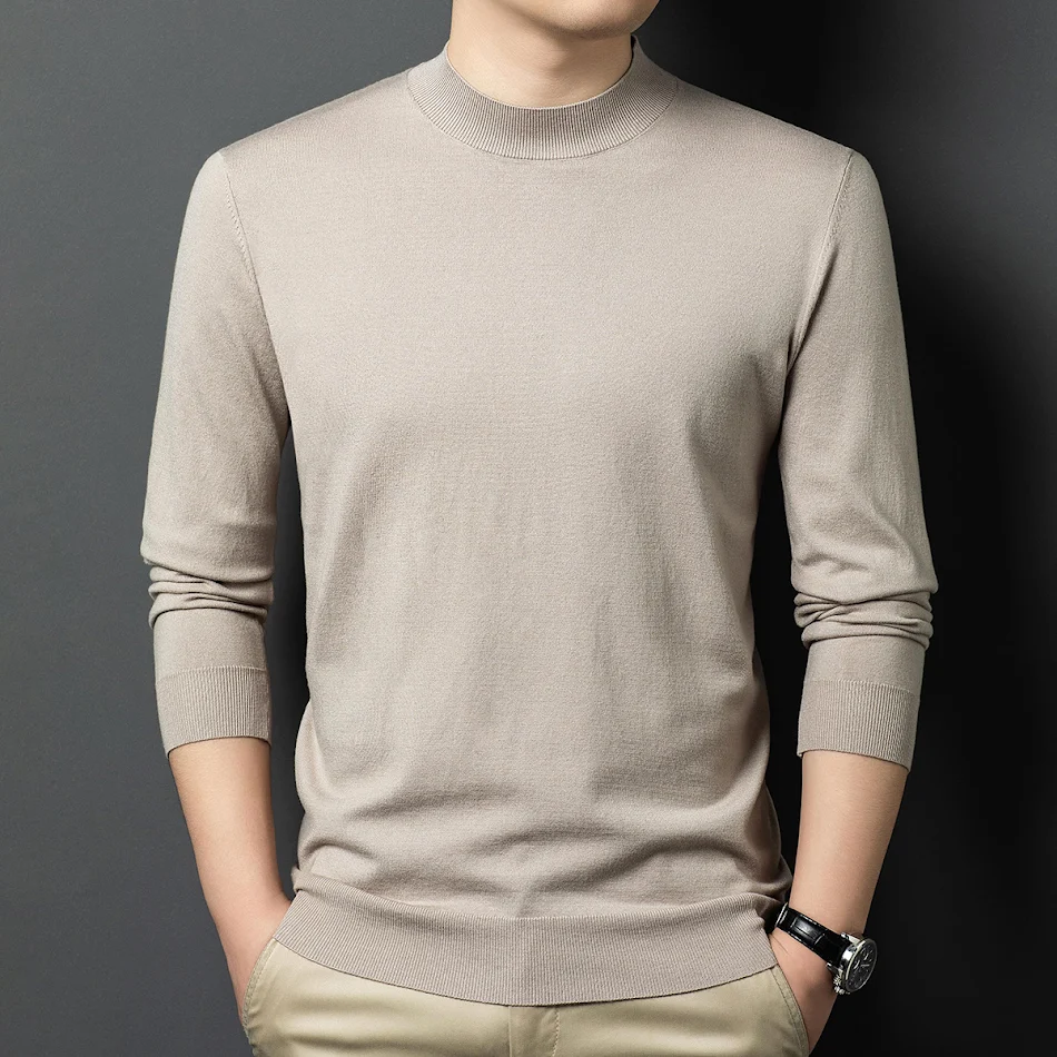 Men's Round Neck Wool Sweater Skin-friendly comfort for everyday wear. Enjoy warmth and style. A versatile and durable g
