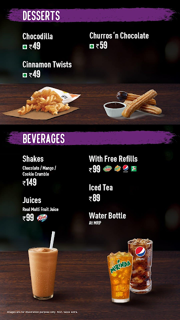 Taco Bell menu 