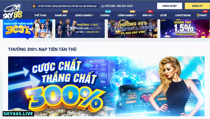 Khuyến mãi Sky88 cho tân thủ