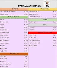 Pahalwan Dhaba menu 2