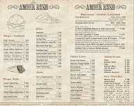 Amber Rush - Resto Bar menu 2