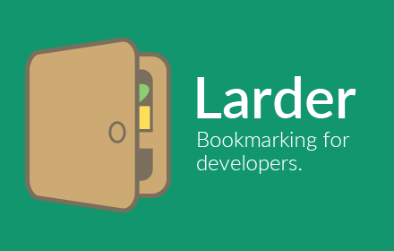 Larder: Bookmarking for developers small promo image