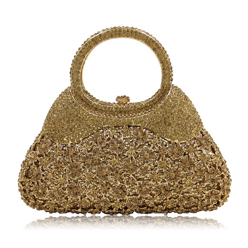 Title 1, Womens Handmade Diamond Openwork Crystal Eveni...