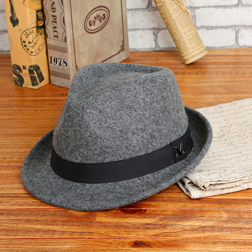 Title 7, Pure wool green hat for middle-aged and elderly...