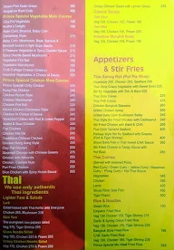 Prince Of China menu 3