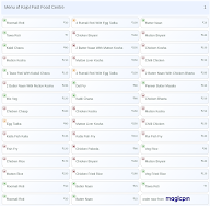 Kajol Fast Food Centre menu 1