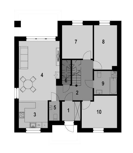 Eco 43 - Rzut parteru