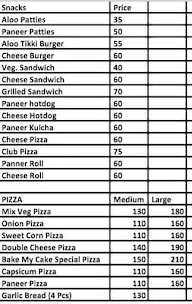 Cake House menu 2