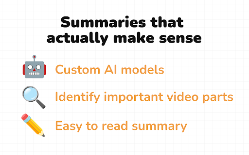 Smart Summary for Youtube ✦ AI Video Summary