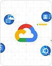 Grafik mit verschiedenen Dokumenttypen und dem Google Cloud-Logo