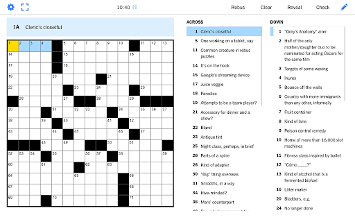 NYT Crossword Fullscreen