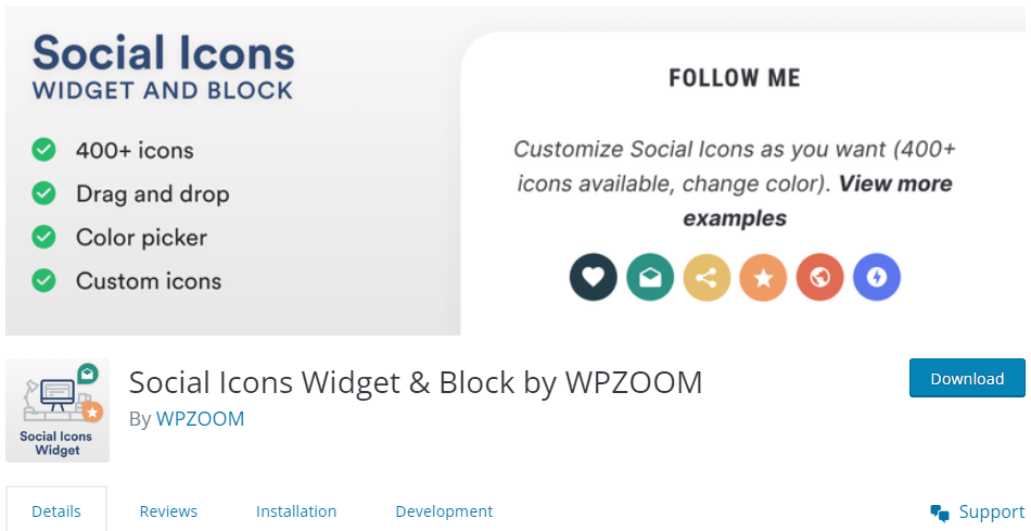 Social Icons Block