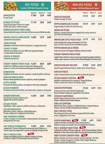 Domino's Pizza menu 