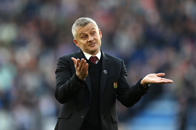 Manchester United manager Ole Gunnar Solskjaer after the Premier League loss to Leicester City at The King Power Stadium on October 16, 2021 in Leicester