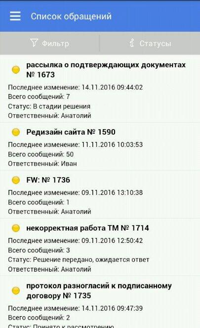 Android application IT Support screenshort