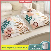 Túi Hút Chân Không Đựng Quần Áo, Chăn Bông Cỡ Lớn Kèm Bơm Điện Akii Home Td32