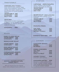 Darjeeling Steamers menu 1