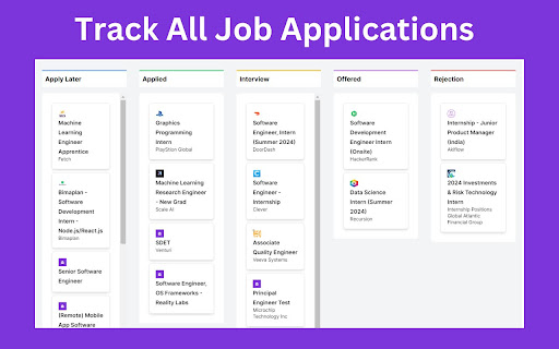 JobMate - Job Application Tracker & Internship Search