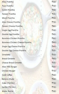 Zayka Paratha Town menu 1