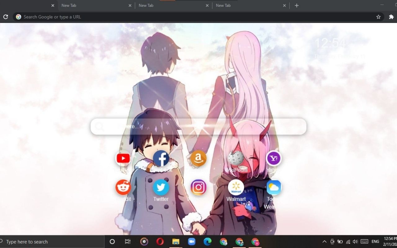 Darling Franxx Wallpaper HD New Tab Theme Preview image 1