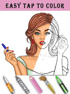 Pretty Girl Coloring Screenshot