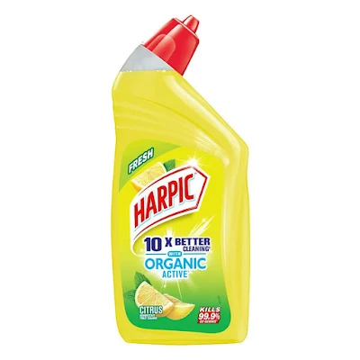 Harpic Organic Active 10X Citrus Liquid Toilet Cleaner - 500 ml