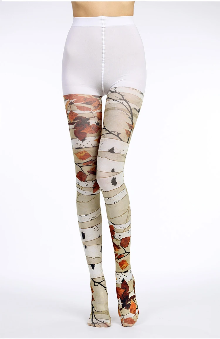 Title 3, Bedrukte zijden kousen jacquard panty dames
