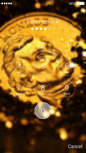 Golden Dollar Lock Screen