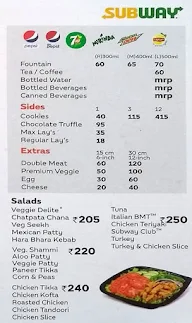 Subway menu 2