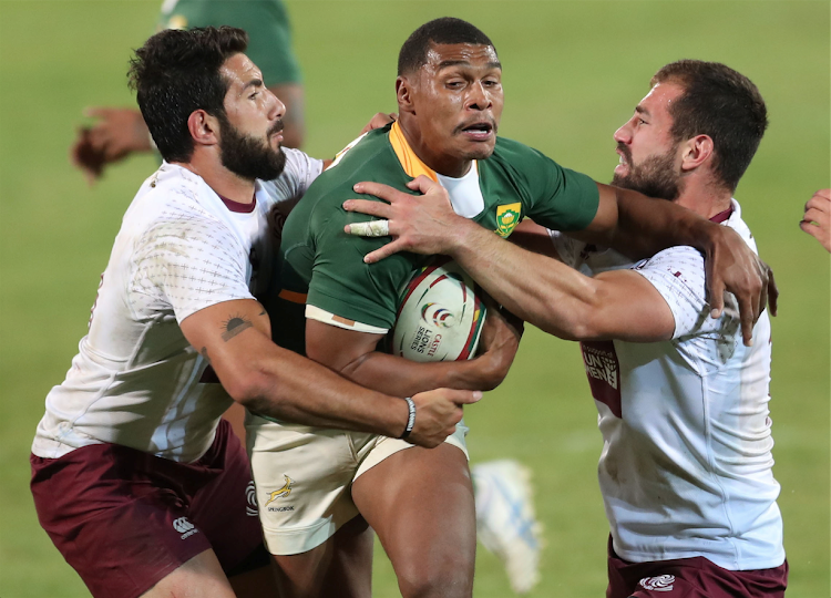 South Africa's Damian Willemse in action against Georgia.