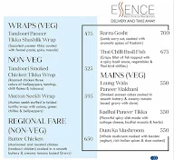 Essence - Park Plaza menu 3