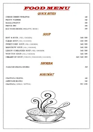 Blaze Restaurant menu 1