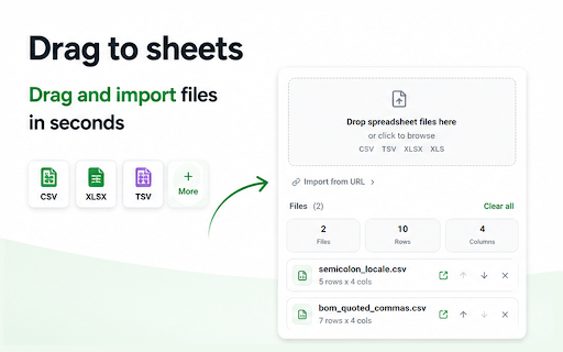 Drag to Sheets screenshot 1
