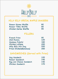 Hilly Billy Cafe menu 6