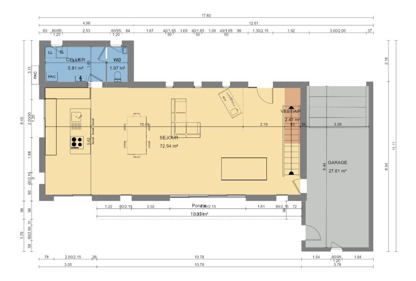  Vente Terrain + Maison - Terrain : 330m² - Maison : 140m² à Rosel (14740) 