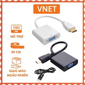 Cáp Chuyển Đôi Hdmi To Vga Mt - Viki Xin Micro Hdmi Cáp Hdmi Sang Vga Co Audio Cao Cấp Dài 20Cm Full Hd 1080P Vnet