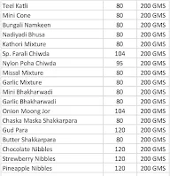 Shamjees Chaat Sweets Snacks Dryfruits menu 6