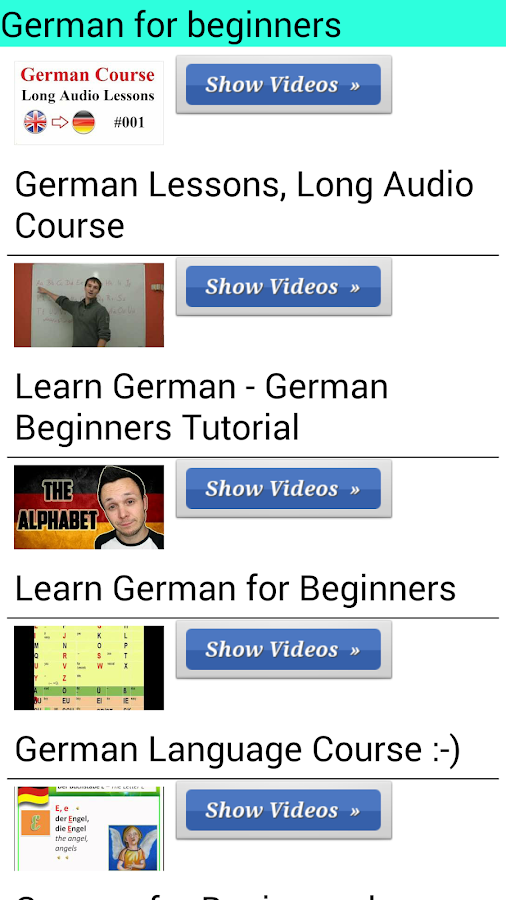 Learn German with 6000 Videos - Android Apps on Google Play