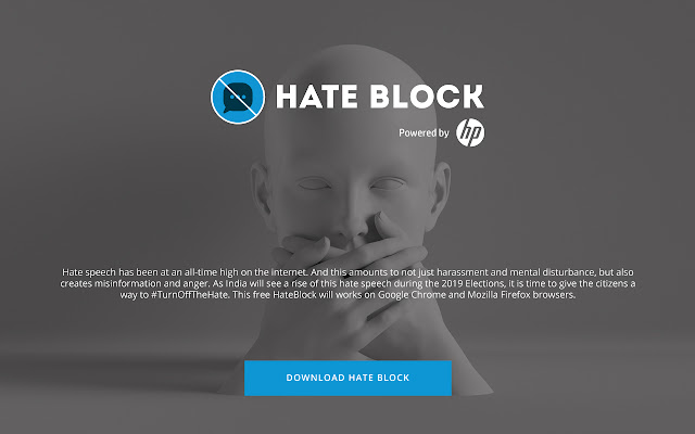 Hate Block chrome extension